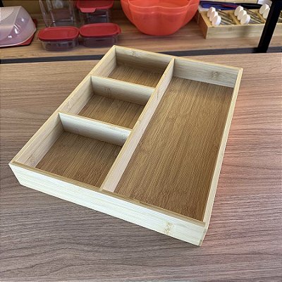 Organizador de Gavetas 4 Nichos Keep - Bambu