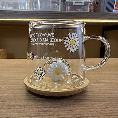 Caneca Margarida - Pires em Bambu