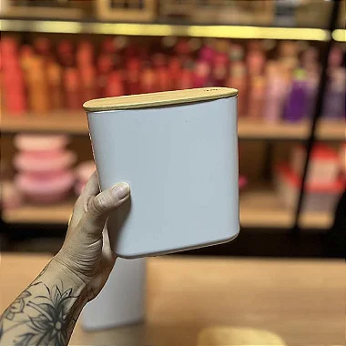 Pote Hermético Retangular Keep - diversos tamanhos - Branco