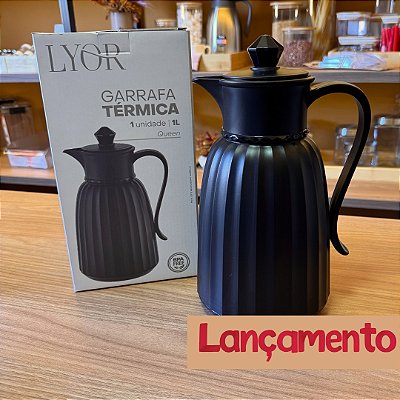 Garrafa Térmica Queen - Preta - 1 Litro