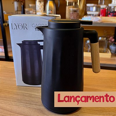 Garrafa Térmica New Unique - Preta - 1 Litro