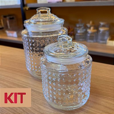 Kit 2 potes Poá - 650ml e 1,2 Litros