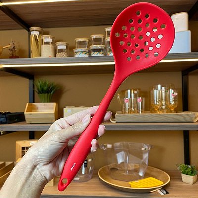 Escumadeira de Silicone - cores diversas