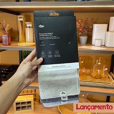 Panos para Limpeza em Microfibra - Multiuso Flow 3UNI