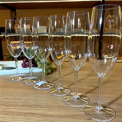 Kit com 6 Taças para Espumante - 280ml cada