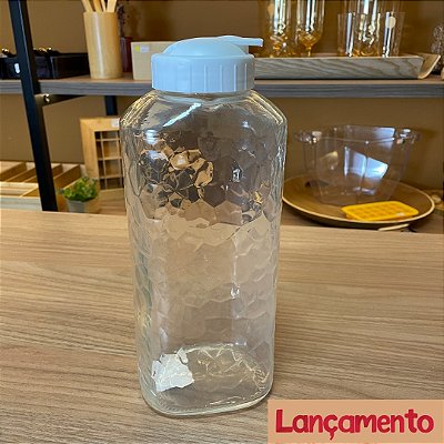 Garrafa de Vidro para Água - 1800ml - Mar