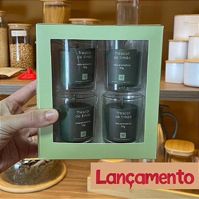Kit 4 Velas Frescor de Limão - 50g