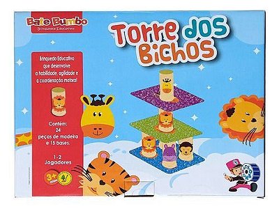 Jogo Tradicional Ludo dos Bichos Gigante - Bate Bumbo