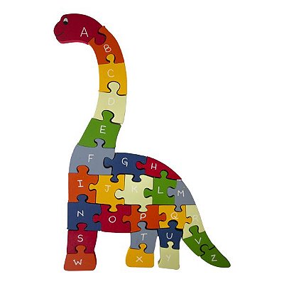 Quebra-Cabeça 3D Articuláveis Dinossauro - 3120 - Brincadeira de