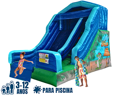 Tobogã Splash para Piscina (4,50m x 3,20m / altura: 3,30m)