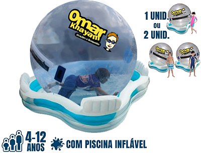 Bola Aquática WATER BALL com PISCINA INFLÁVEL (1,80m)