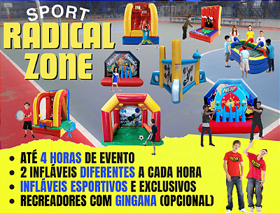 Sport Radical Zone (2 infláveis diferentes a cada hora!!)