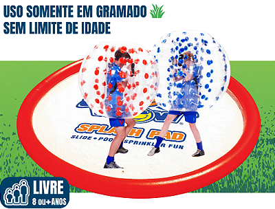GUERRA DE BOLHAS INFLÁVEIS (Sumô Ball) no SLASH PAD WOW (área: 3,60m)