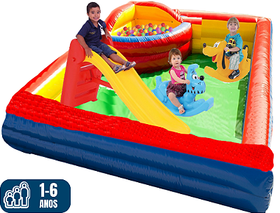 ESPAÇO BABY (3x1: bolinhas, escorregador, gangorras) (área do espaço baby: 3mx3m)
