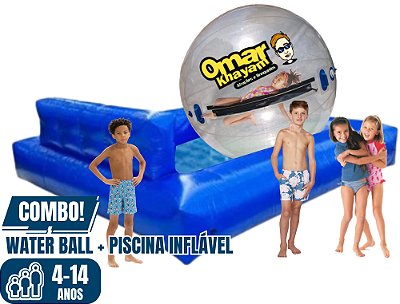 WATER BALL com PISCINA PREMIUM (1,80m) (Piscina: 3m3m).