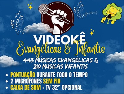 VIDEOKÊ EVANGÉLICAS & INFANTIS (653 músicas nacionais) (Lista de música na descrição)