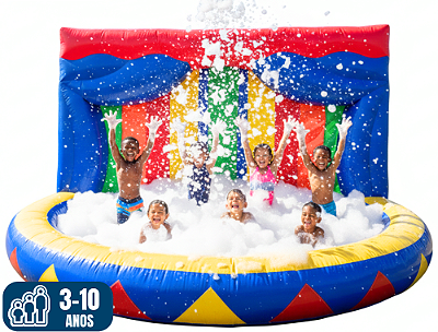 CIRCO DE ESPUMA no Picadeiro Inflável (7,5m x 3,5m / altura: 0,40m)