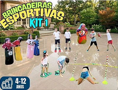 Kit Brincadeiras Esportivas nº 01 (diversão econômica: você no comando)