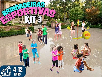 Kit Brincadeiras Esportivas nº 03 (diversão econômica: você no comando)