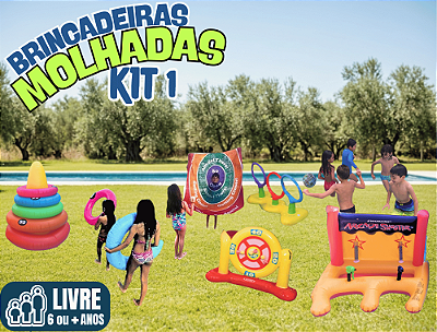 Kit Brincadeiras Molhadas - nº 01 (diversão econômica: você no comando)