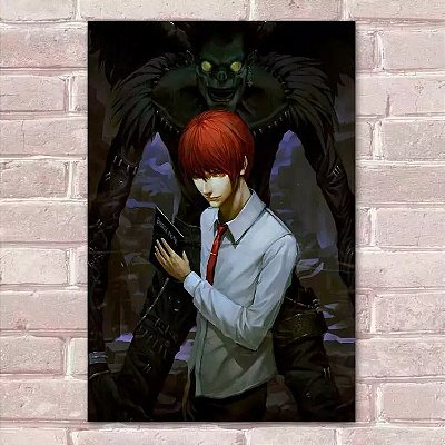 Placa Decorativa Death Note 6 Kira e Ryuki