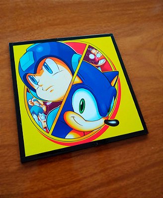 Placa Decorativa Sonic & Megaman