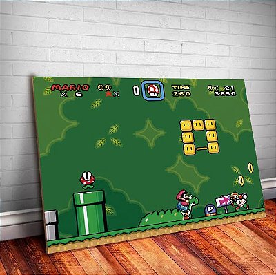 Placa Decorativa Mario Level 1