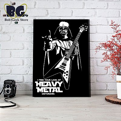Placa Decorativa Darth Vader Heavy Metal