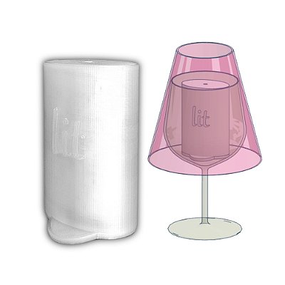 Luminária Led Taça 5200 mAh - Candlelit