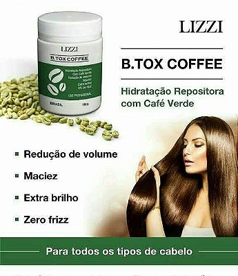 B.tox Coffee 1kg Capilar - Linha Profissional Lizzi