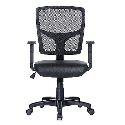 Cadeira Escritório Giratória T Secretária Executiva Preta