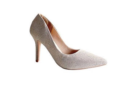 scarpin glitter prata