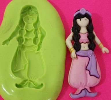 Molde de Silicone Princesa Jasmine (Aladdin) (4,3cm)