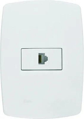 TOMADA PARA REDE RJ 45 (PEROLA BRANCA)