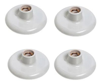 PLAFON BRANCO COM PORCELANA 4 A