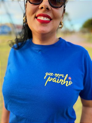 Babylook Que Nem Painho Azul