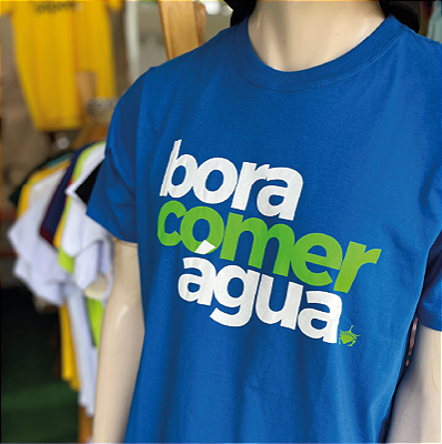 Camiseta BORA COMER ÁGUA Azul 2
