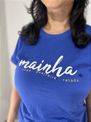 Babylook Mainha azul
