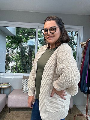 CARDIGAN TRICOT BEGE