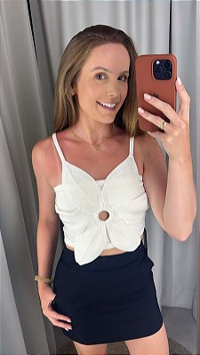 CROPPED FLOR  BRANCO