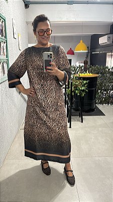 VESTIDO MONALISA  ANIMAL PRINT