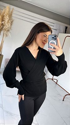 BLUSA CACHECOUR KYLIE PRETA