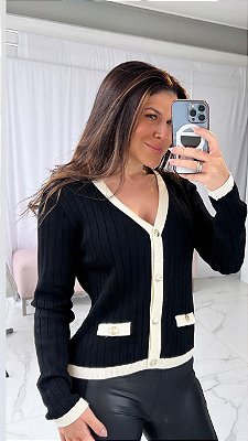 CASACO MODAL MEGAN PRETO