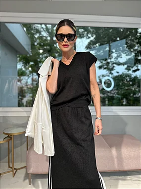BLUSA MODAL BIA PRETA