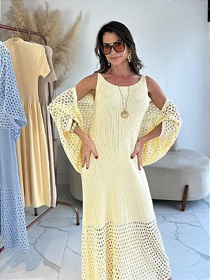 CONJUNTO DE VESTIDO LARISSA AMARELO