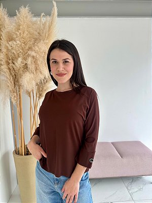 BLUSA RAFAELA MARROM