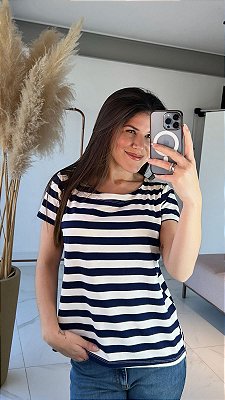 BLUSA VALENTINA AZUL/OFF