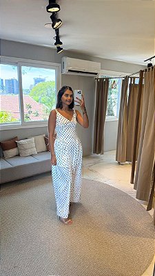 VESTIDO ALCINHA POA BRANCO