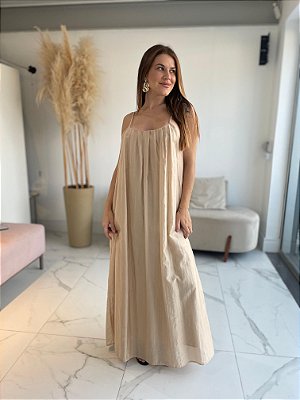 VESTIDO ADRIANA BEGE