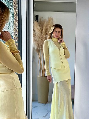 BLUSA TULE AMARELO